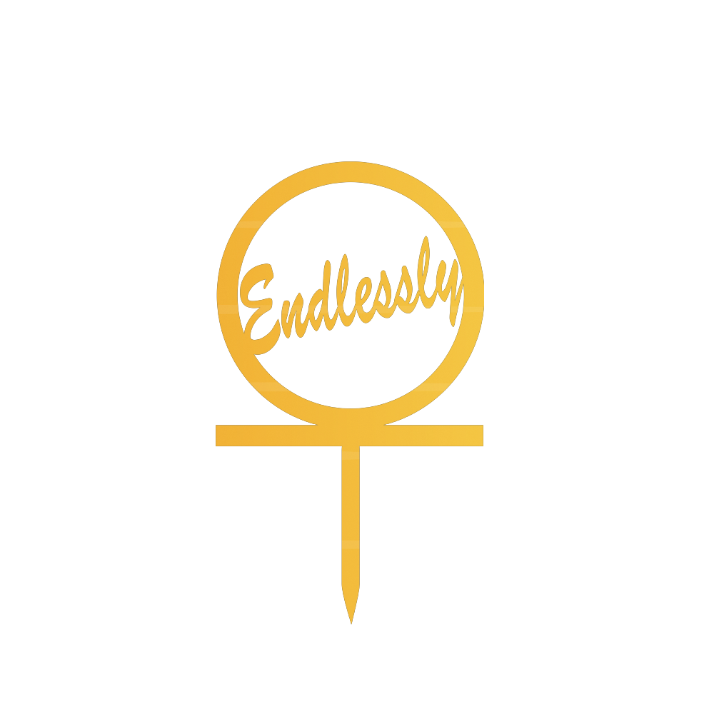 Endlessly Cake Topper
