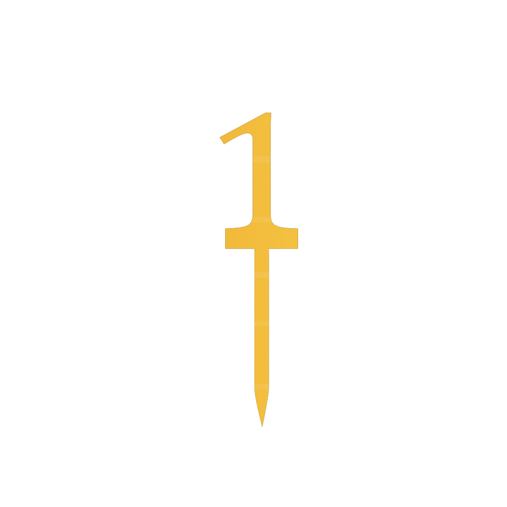 1 Number cake topper