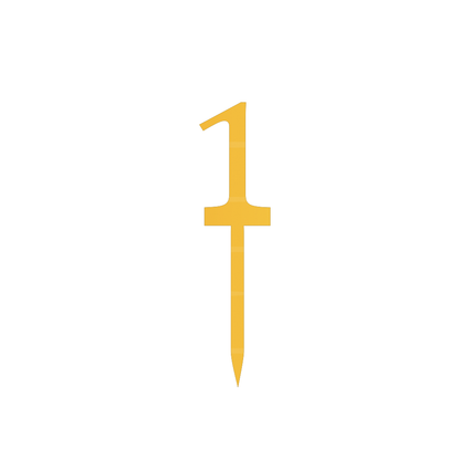 1 Number cake topper