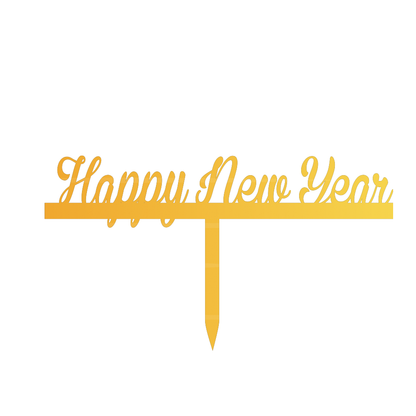 Happy new year cake topper