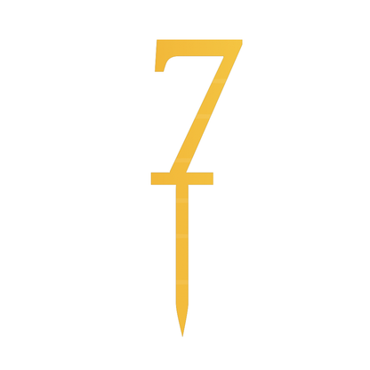 7 Number Cake Topper