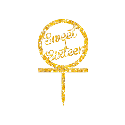 Sweet sixteen Cake Topper