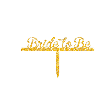 Bride to be cake topper