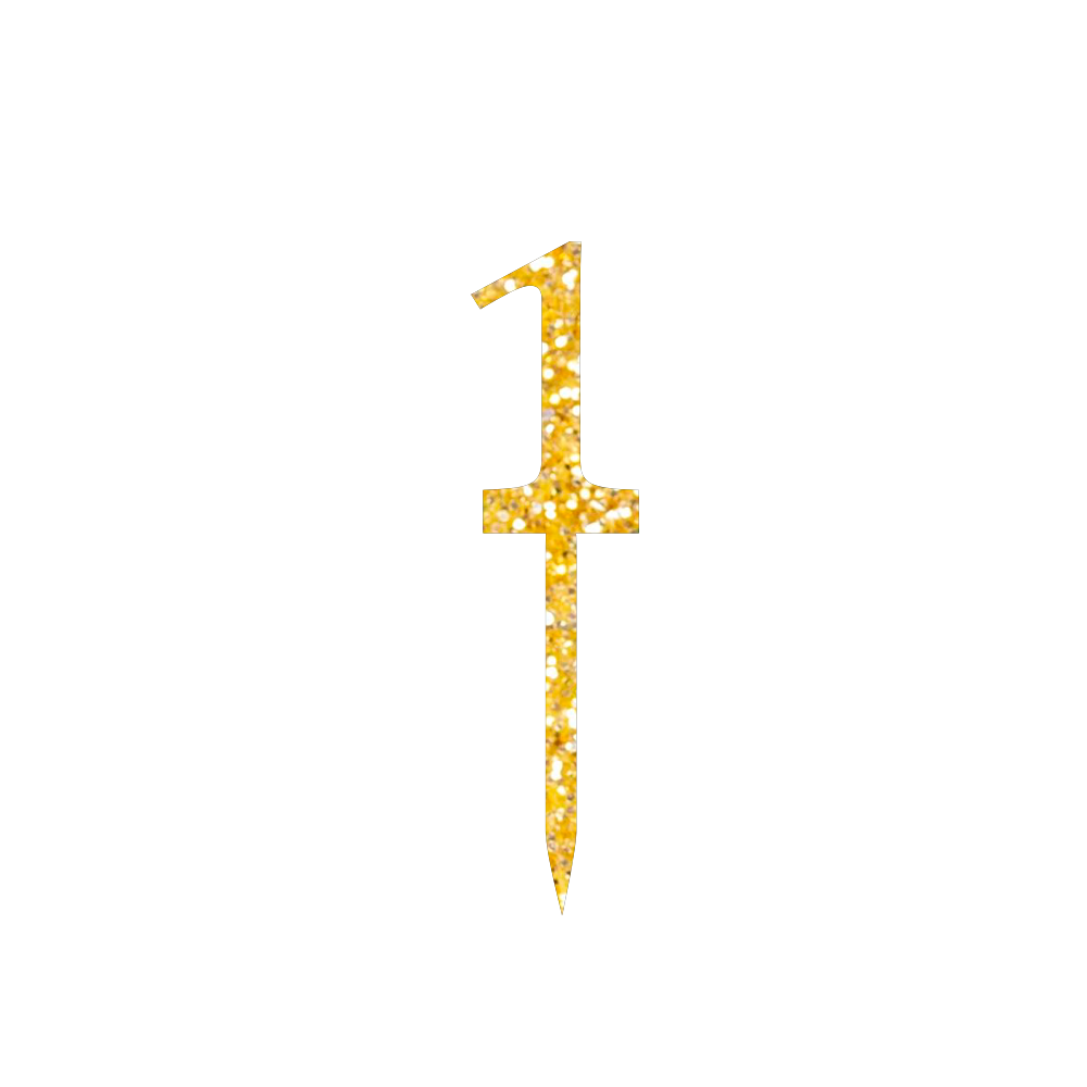 1 Number cake topper