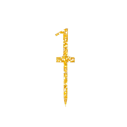 1 Number cake topper