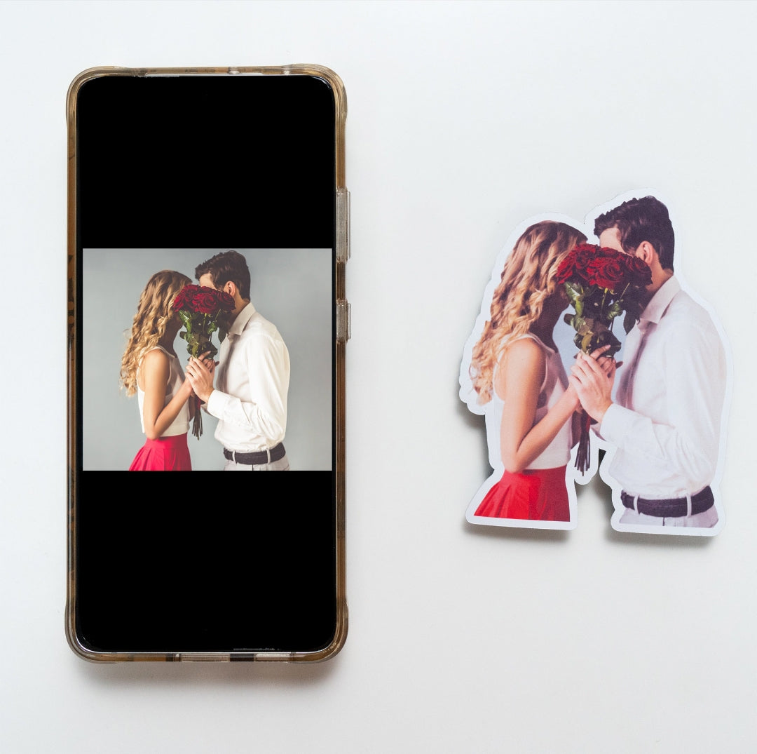 Personalized Fridge Magnet : Add Your Own Photo ( Size 7 cm )