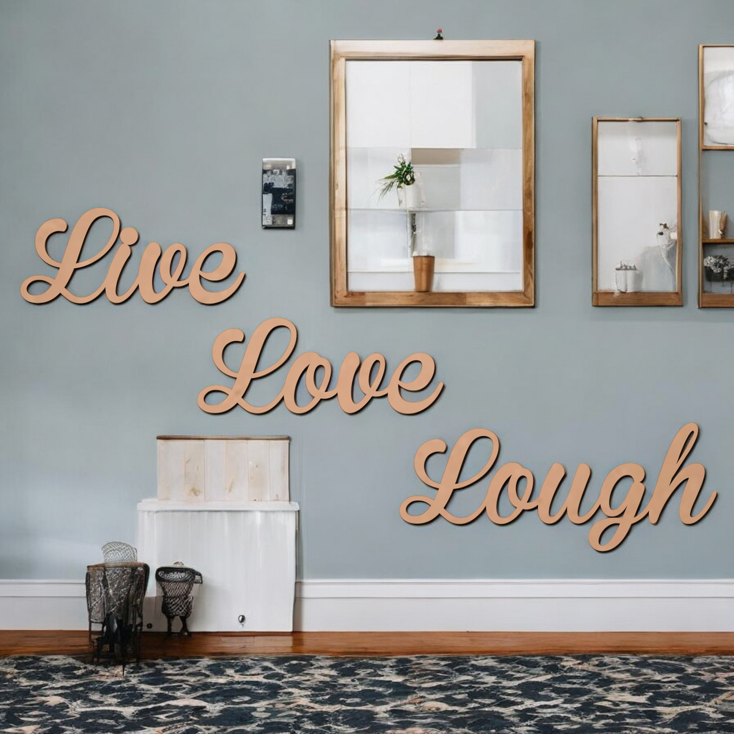 Live Love Lough  MDF Wall Art For Home Decoration ,Living Room Bedroom Kids Room