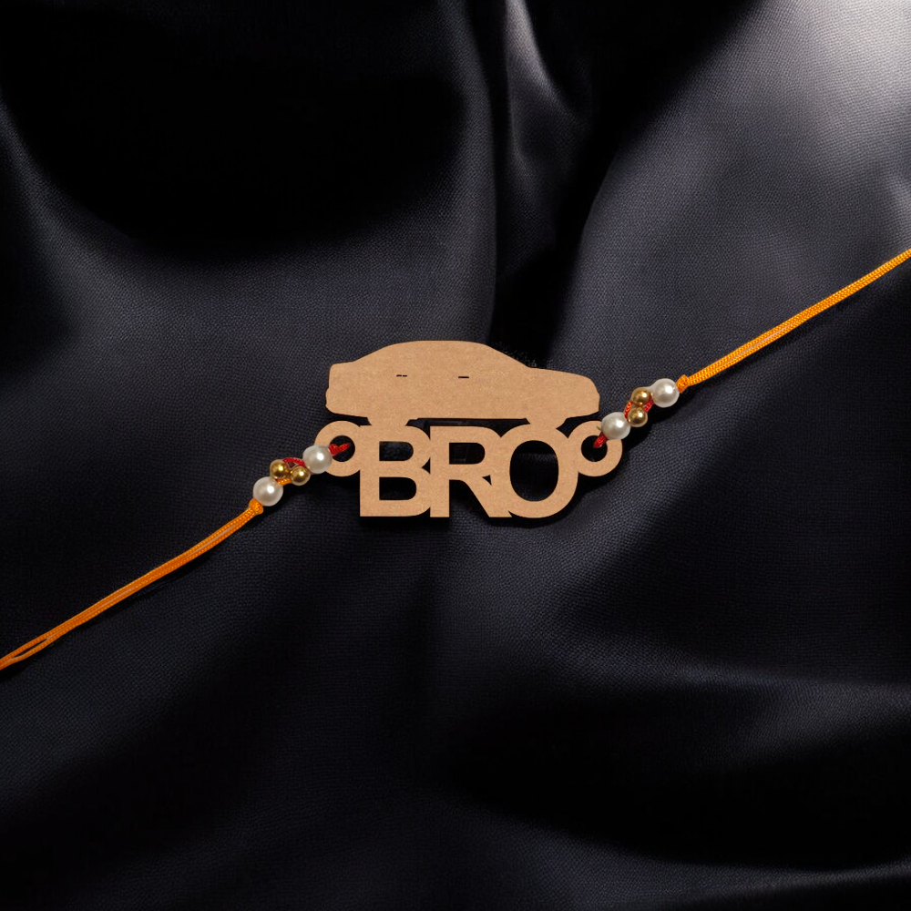 Bro Wooden Rakhi ( Car )