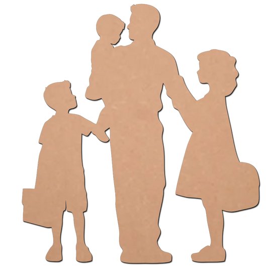 Family MDF Cutouts for Art and Craft Work / Craft Shapes