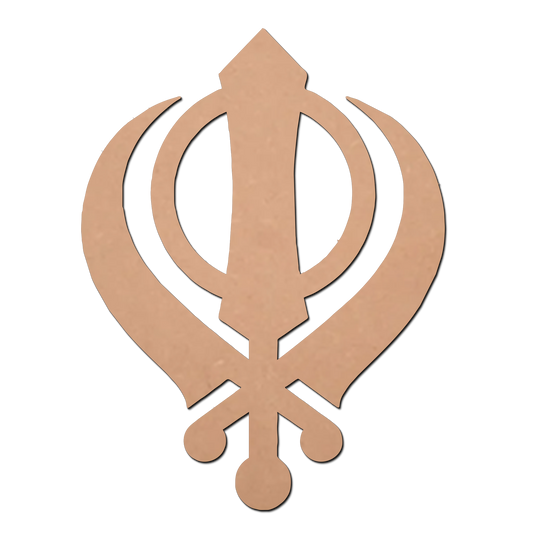 Khanda MDF Cutouts for Art and Craft Work / Craft Shapes