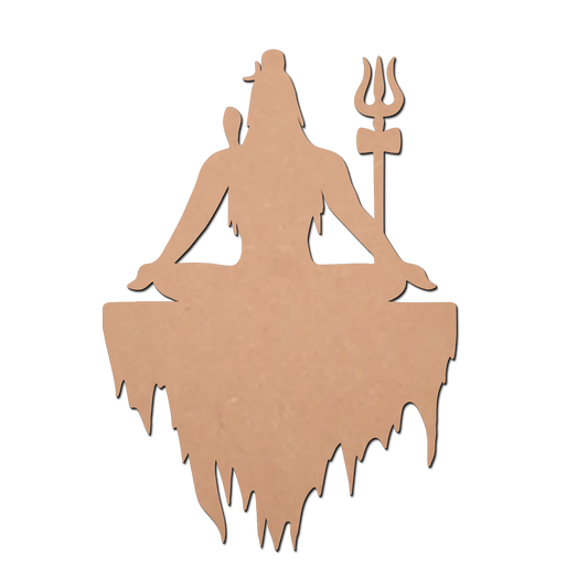 Shiv Ji  MDF Cutouts for Art and Craft Work / Craft Shapes