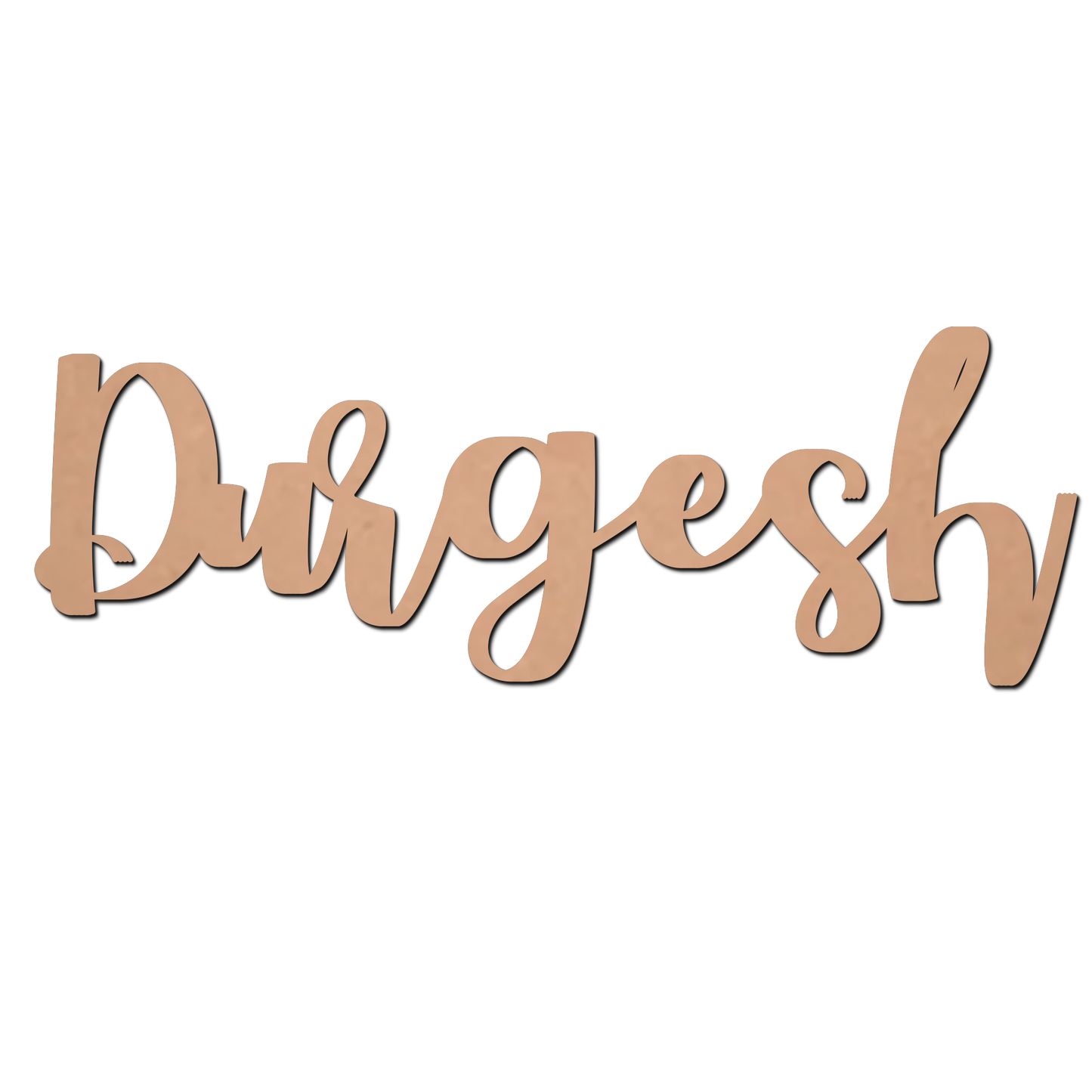 Durgesh Name Cutting  MDF Cutouts for Art and Craft Work / Craft Shapes