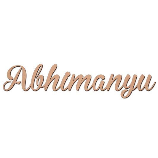 Abhimanyu Name Cutting  MDF Cutouts for Art and Craft Work / Craft Shapes