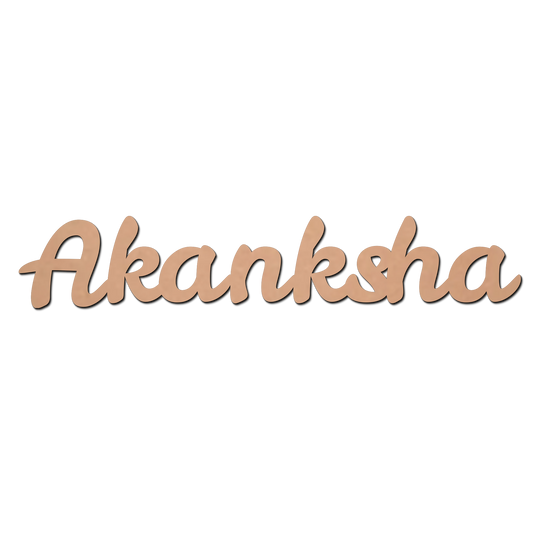 Akanksha Name Cutting  MDF Cutouts for Art and Craft Work / Craft Shapes