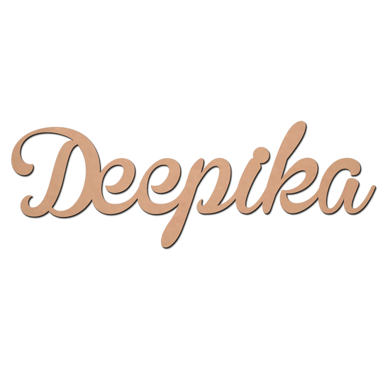 Deepika Name Cutting  MDF Cutouts for Art and Craft Work / Craft Shapes