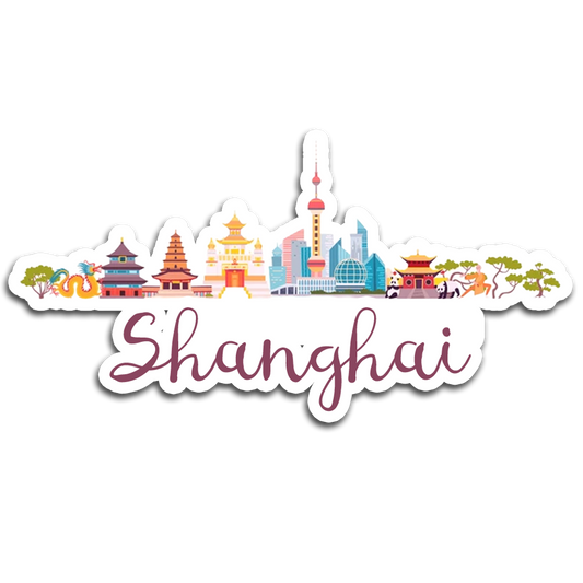 ShopTwiz Shanghai City Fridge Magnet and Door Magnets