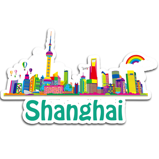 ShopTwiz Shanghai Amazing City Fridge Magnet and Door Magnets
