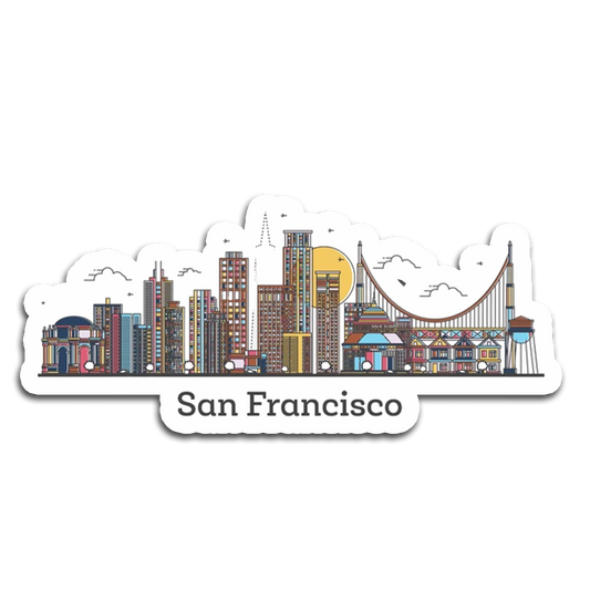 ShopTwiz San Francisco Beauty City Fridge Magnet and Door Magnets