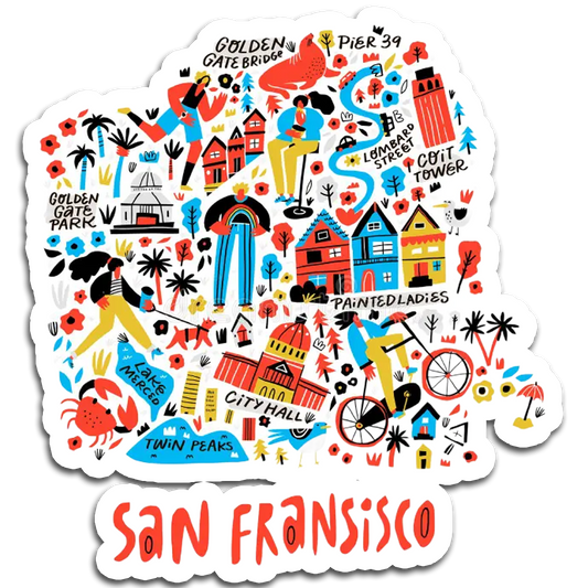 ShopTwiz San Francisco City Door Magnets And City Fridge Magnet