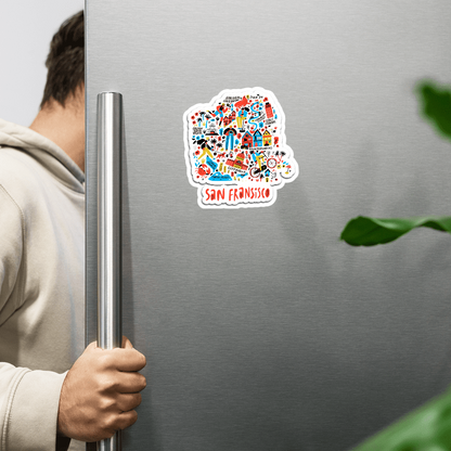 ShopTwiz San Francisco City Door Magnets And City Fridge Magnet