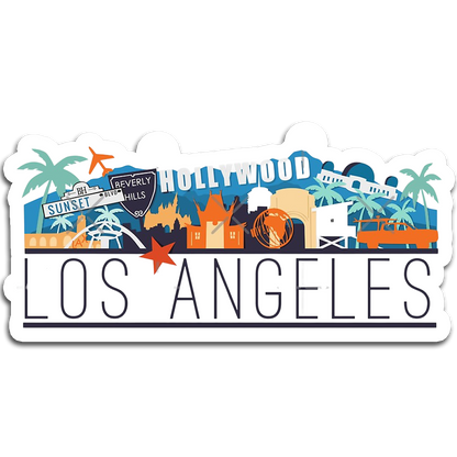 ShopTwiz Los Angeles Amazing City  Fridge Magnet And  Beauty Door Magnets
