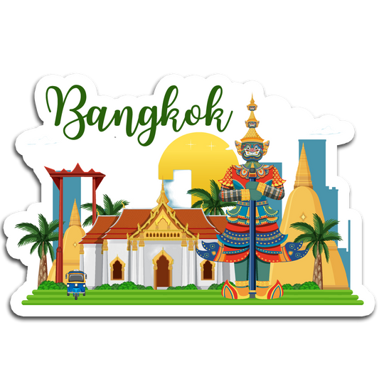 ShopTwiz Bangkok Amazing City  Fridge Magnet And  Beauty Door Magnets