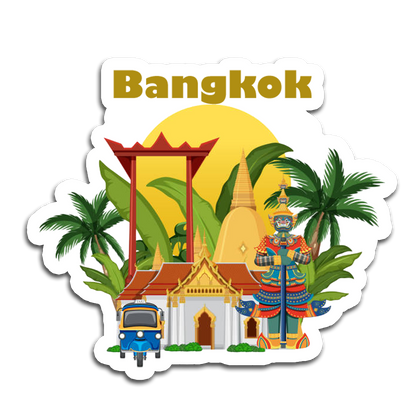 ShopTwiz Bangkok Beautiful  City  Fridge Magnet And  Beauty Door Magnets