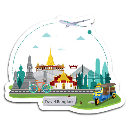 ShopTwiz Bangkok Travel City  Fridge Magnet And  Beauty Door Magnets
