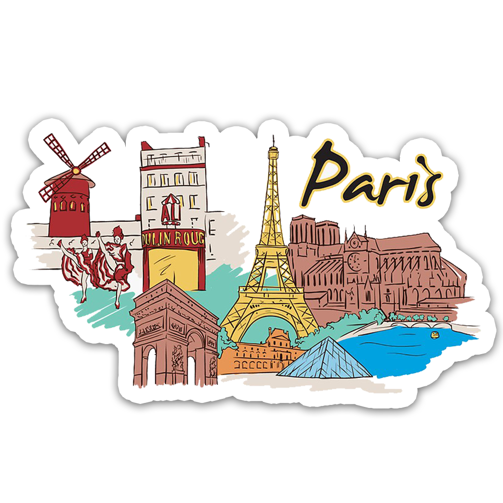 ShopTwiz Paris Beauty City Fridge Magnet and Door Magnets