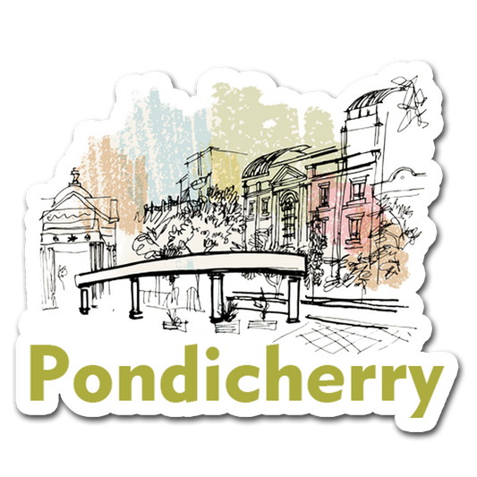 ShopTwiz Pondicherry Tour City Lovely Door Magnets And Fridge Magnet