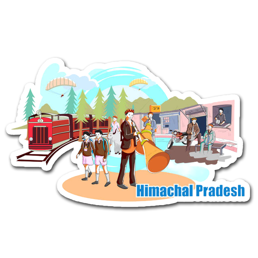 ShopTwiz Himachal Tour City Lovely Door Magnets And Fridge Magnet