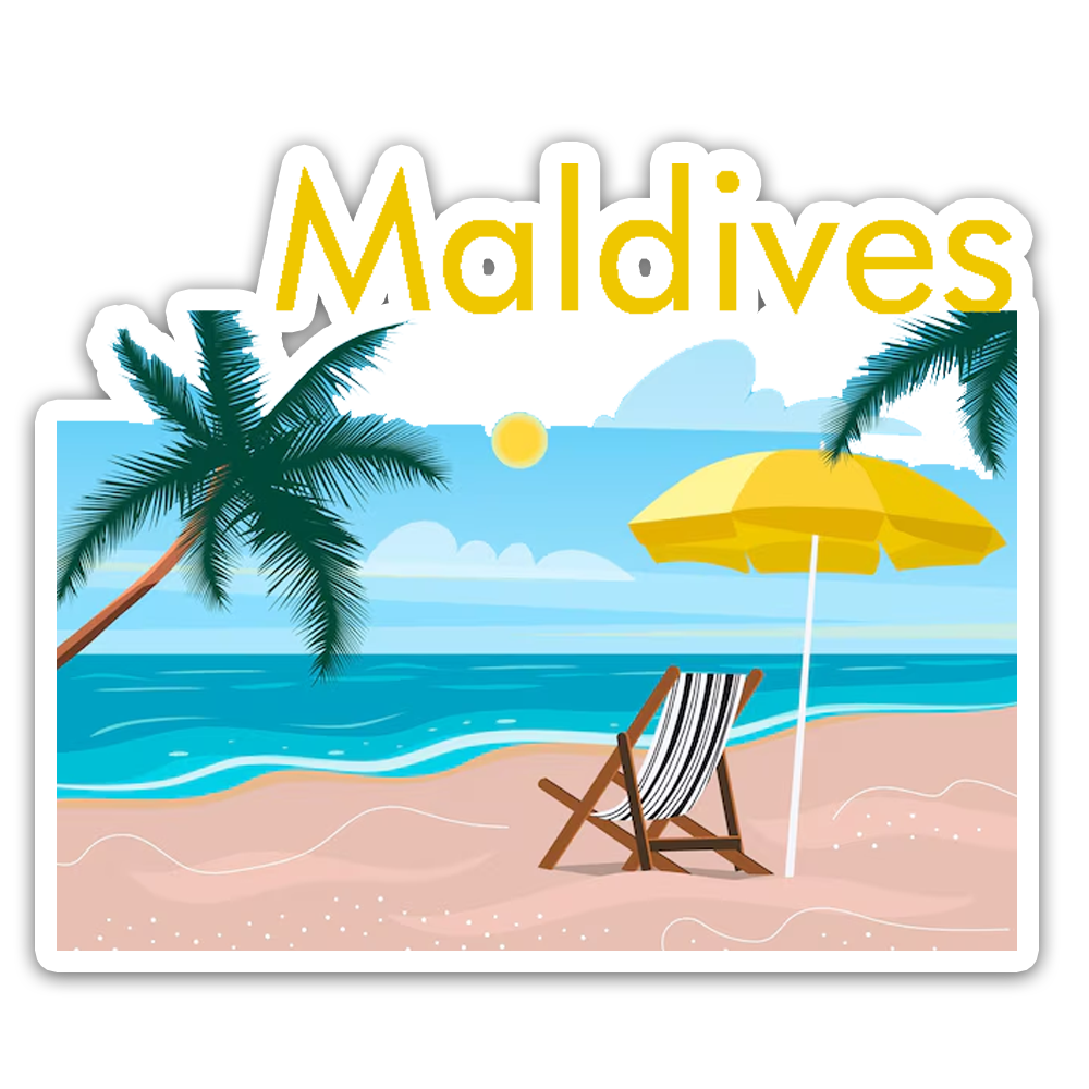 ShopTwiz Maldives Beauty City Fridge Magnet and Door Magnets