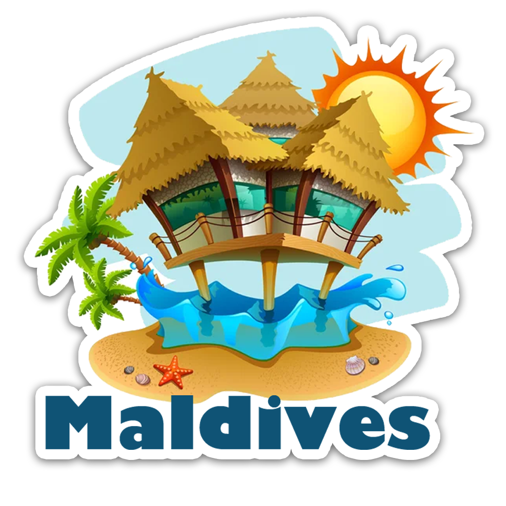 ShopTwiz Maldives Beauty City Fridge Magnet and Door Magnets