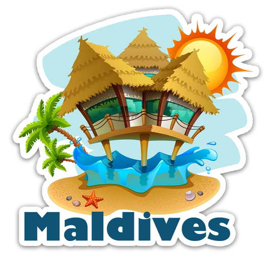 ShopTwiz Maldives Beauty City Fridge Magnet and Door Magnets