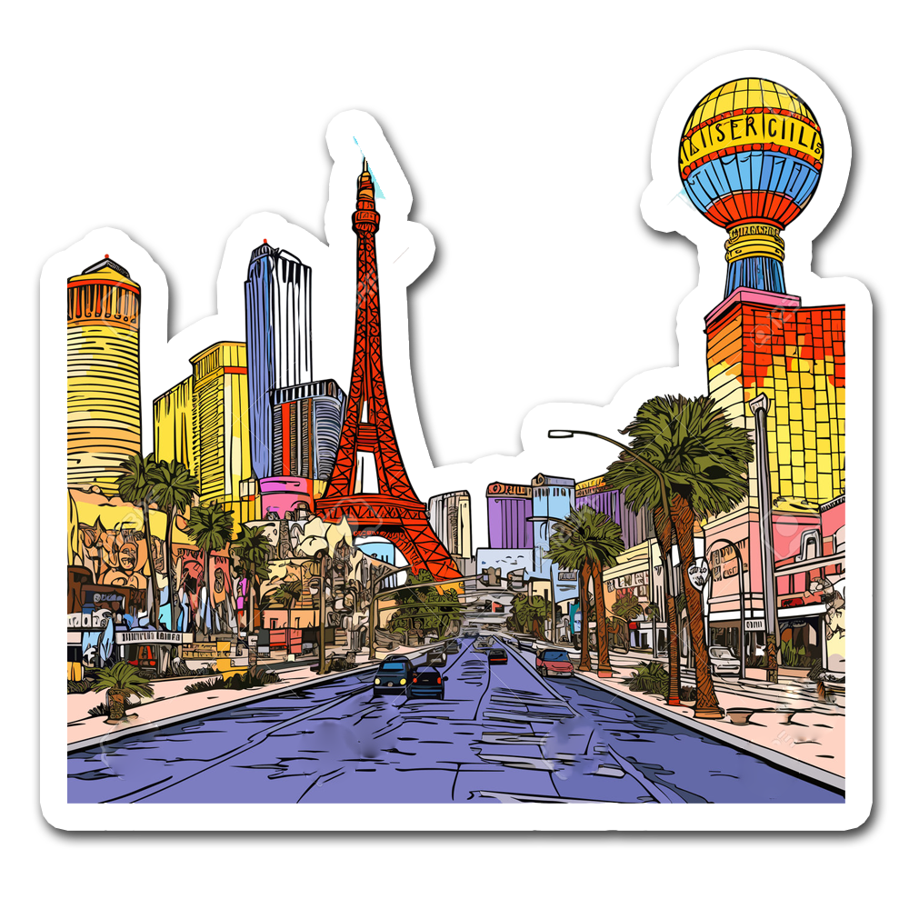 ShopTwiz Las Vegas Beauty City Lovely Door Magnets And Fridge Magnet