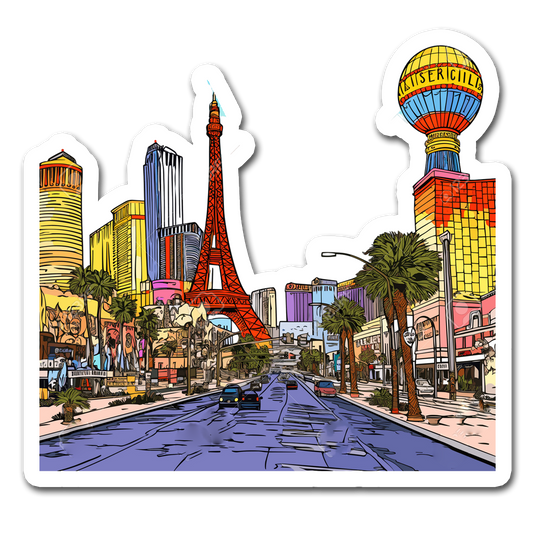 ShopTwiz Las Vegas Beauty City Lovely Door Magnets And Fridge Magnet