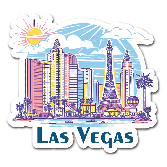 ShopTwiz Las Vegas Beautiful  City Lovely Door Magnets And Fridge Magnet