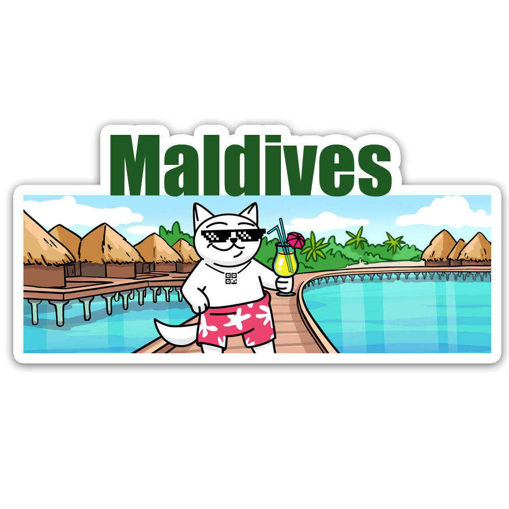 ShopTwiz Maldives Beauty City Fridge Magnet and Door Magnets