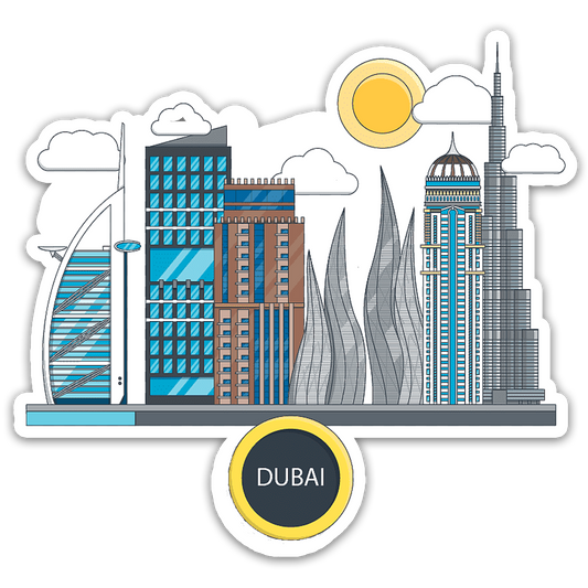 ShopTwiz Dubai Beauty City Fridge Magnet and Door Magnets