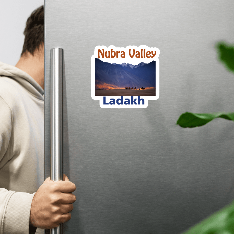 ShopTwiz Nubra Valley (Ladakh) Awesome City Lovely Door Magnets And Fridge Magnet (Copy)