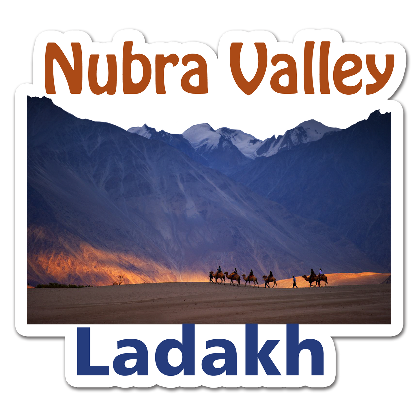 ShopTwiz Nubra Valley (Ladakh) Awesome City Lovely Door Magnets And Fridge Magnet (Copy)