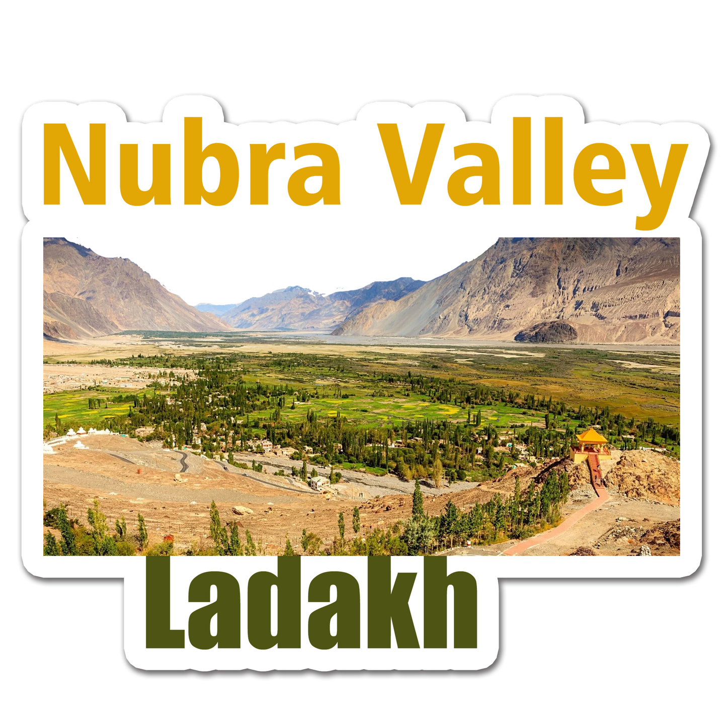 ShopTwiz Nubra Valley 2 (Ladakh) Awesome City Lovely Door Magnets And Fridge Magnet