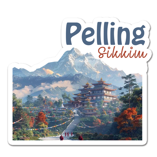 ShopTwiz Pelling 2 (Sikkim) Awesome City Lovely Door Magnets And Fridge Magnet