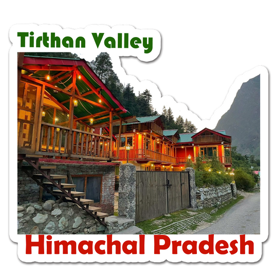 ShopTwiz Tirthan Valley 2 (Himachal Pradesh) Awesome City Lovely Door Magnets And Fridge Magnet