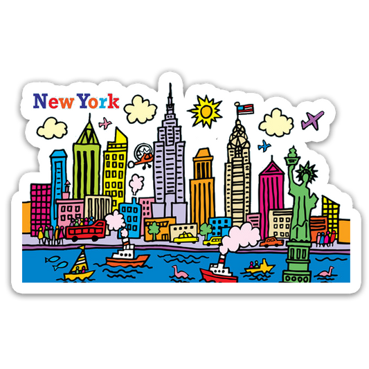 ShopTwiz New York Beauty City Fridge Magnet and Door Magnets