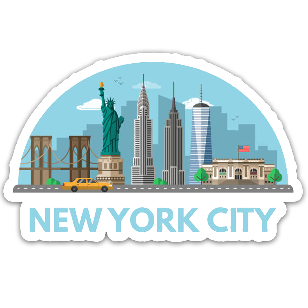 ShopTwiz New York Beauty City Fridge Magnet and Door Magnets