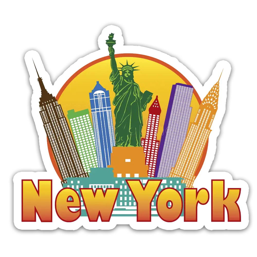 ShopTwiz New York Beauty City Fridge Magnet and Door Magnets