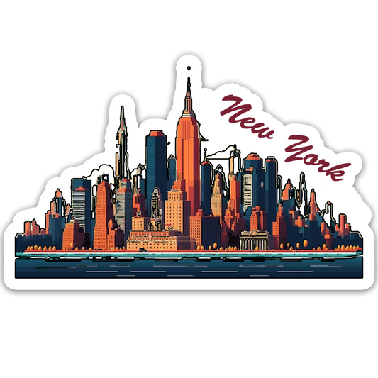 ShopTwiz New York Beauty City Fridge Magnet and Door Magnets