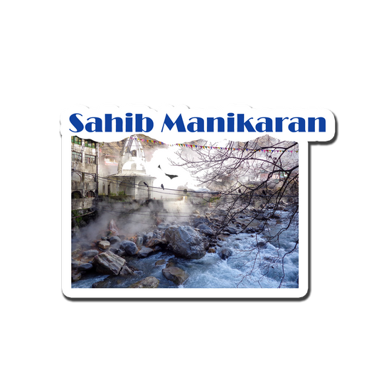 Sahib Manikaran Scenic Souvenir Fridge Magnet