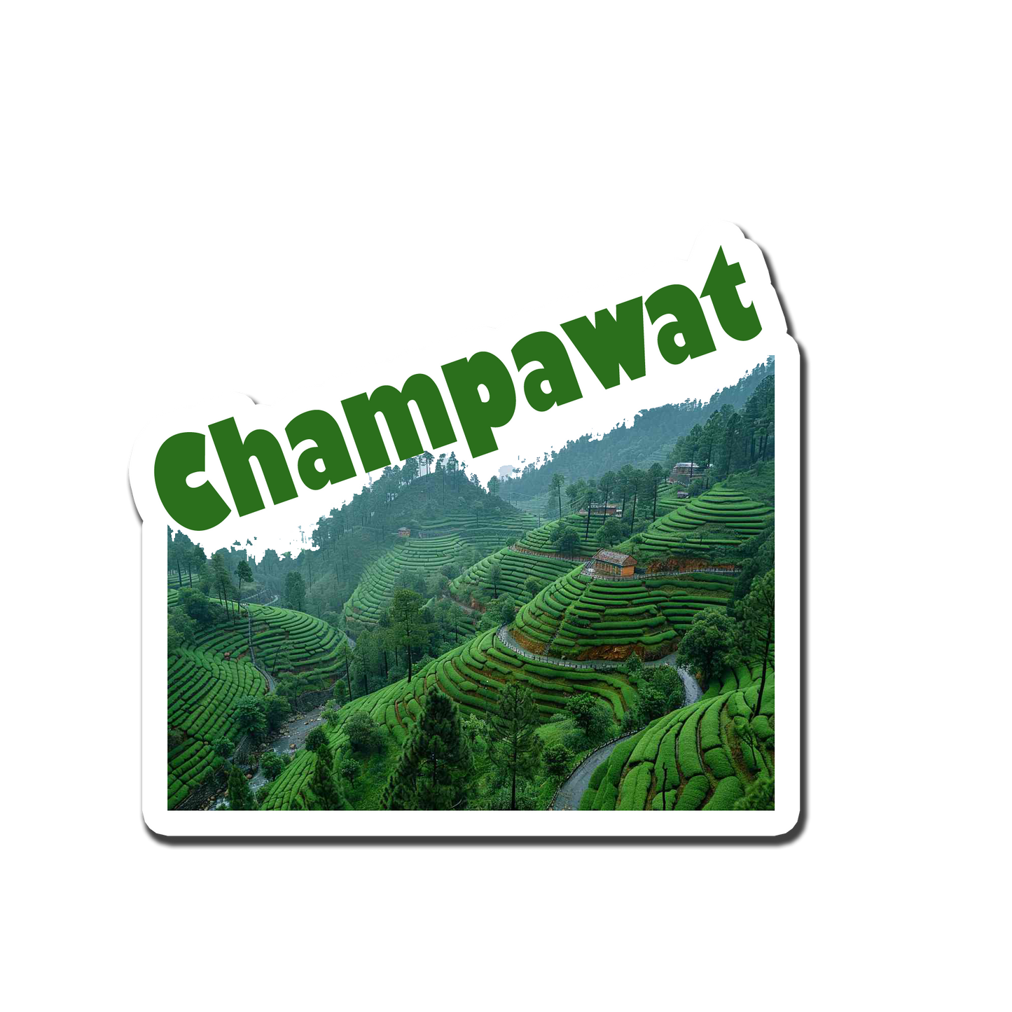 Champawat Scenery Souvenir  Fridge Magnet